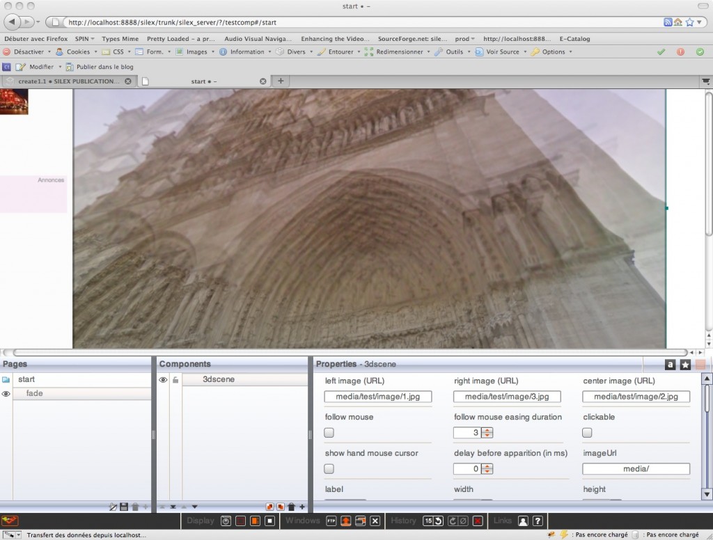 3dscene component parameters