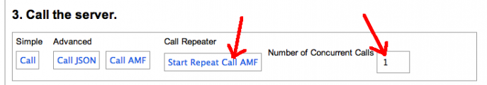 Amfphp Service Browser Call Repeater