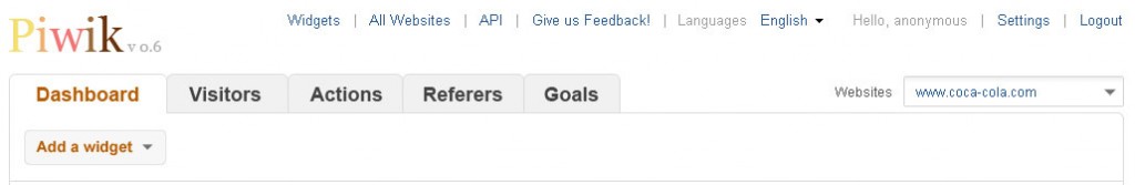 new piwik dashboard new piwik design