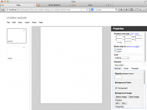 silex v2.0 UI Silex 2 screenshot